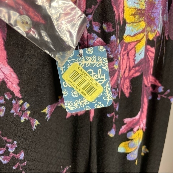 NWT Free People Intimately Onyx Combo Dress, Lightweight With Lace Detail - Picture 7 of 10